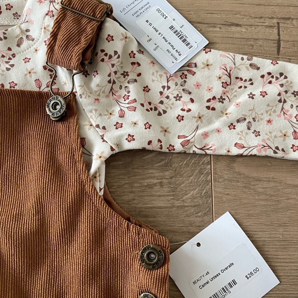 Little girls overall set